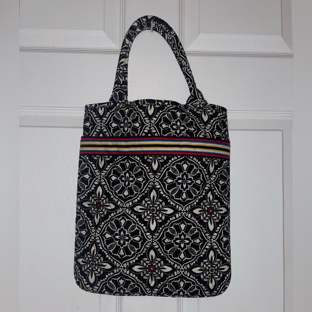 EUC VERA BRADLEY VINTAGE BARCELONA SHOULDER TOTE BAG